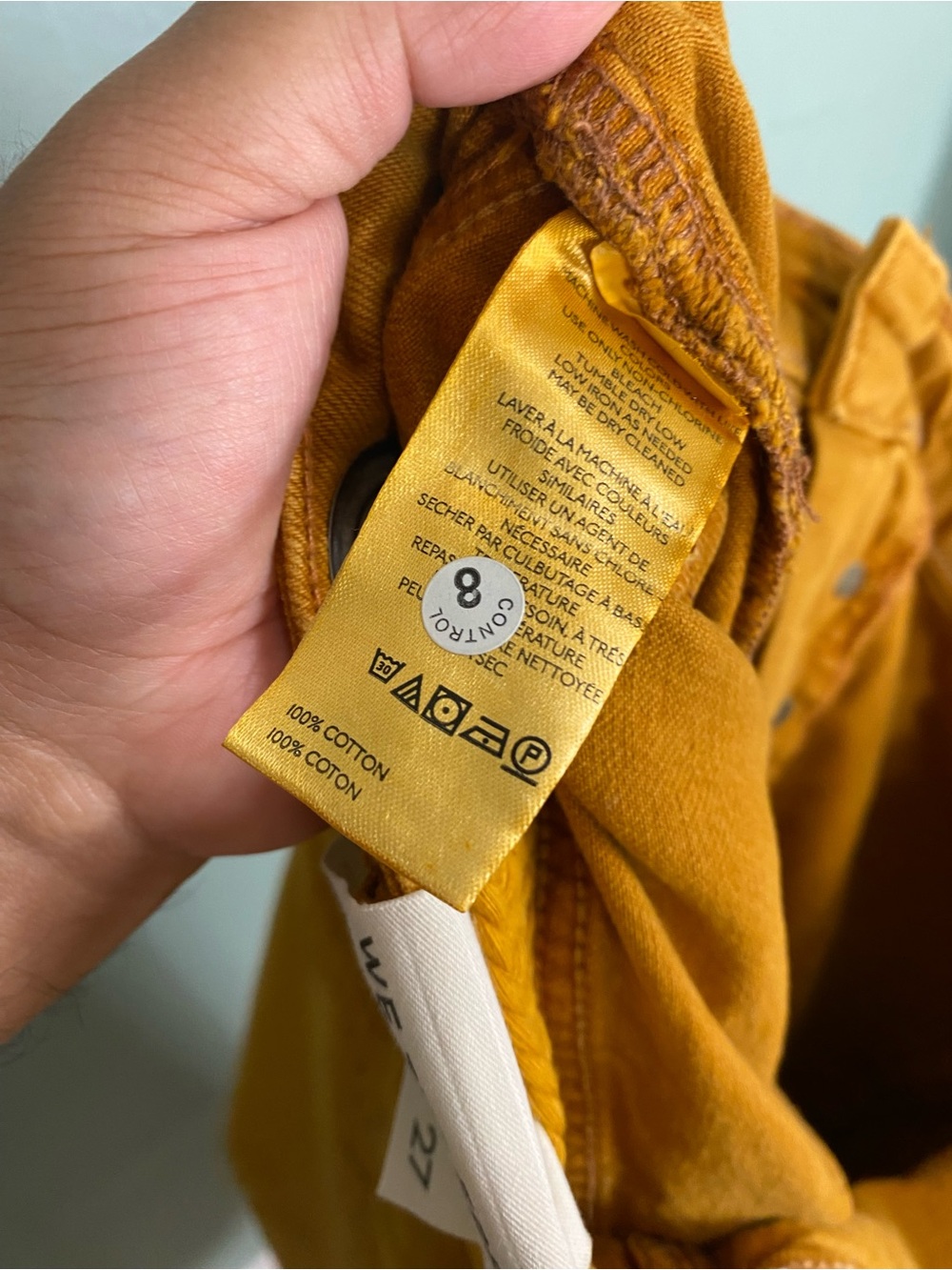 Free People Moxie Pull On Barrel Jeans Tangerine Peel Orange Size 27 - Picture 4 of 5